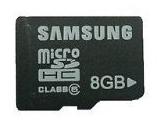 buy Flash Memory Samsung 8GB MicroSD/MicroSDHC - click for details