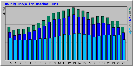 Hourly usage for October 2024